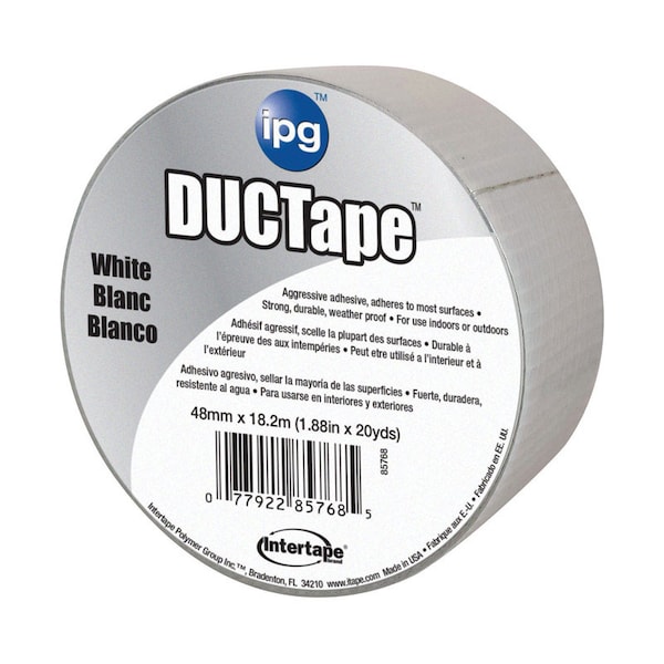 Intertape IPG JobSite 1.88 in. W X 20 yd L White Duct Tape 6720WHT - main